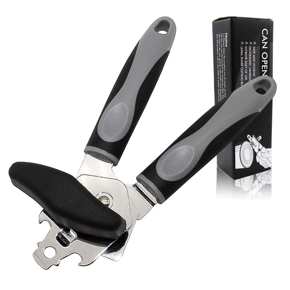 Apriscatole Apriscatole Manuale Bordo Liscio Apriscatole Manuale Cucina Manuale Apriscatole Multifunzionale Apriscatole Manuale (Color : Black, Size : One Size) (Black One Size)