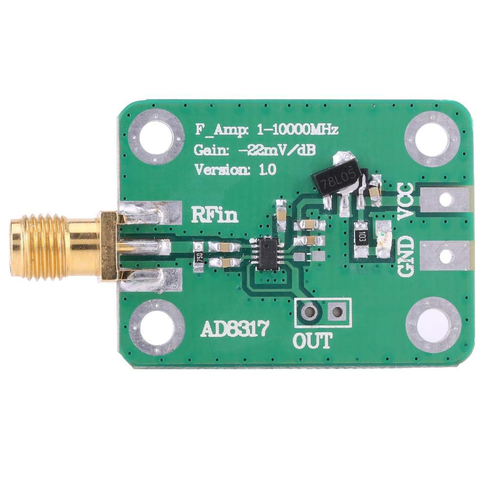 Yosoo Health Gear Logarithmischer Detektor, RF Logarithmischer Detektor HF-Signal Leistungserkennung HF-Leistungsmesser AD8317 Hochfrequenz-Logarithmischer Detektor
