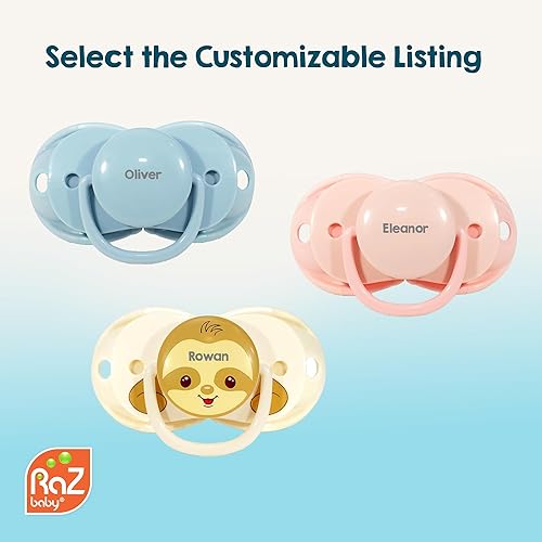 Miniatura 7 de RaZbaby Keep-It-Kleen - Paquete de 2 chupetes para bebé, se cierra cuando se cae, pezón de ortodoncia de silicona sin BPA, ideal para viajes, el