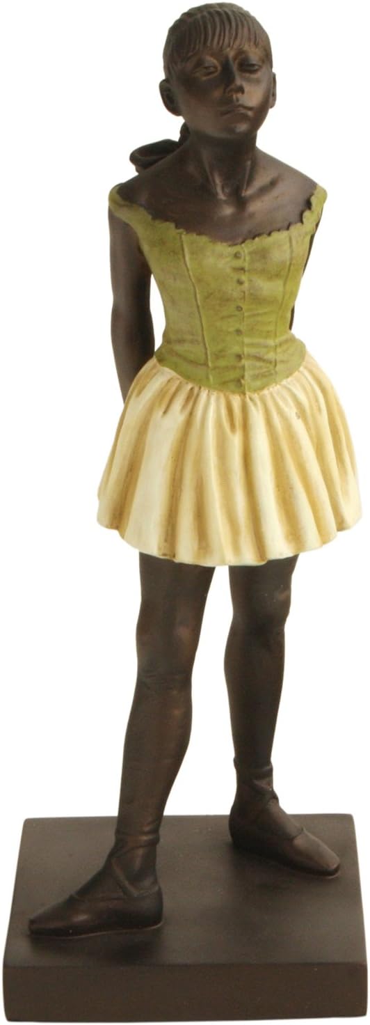 Ancient Treasures Little Dancer by Degas Statue, Bronze with Colored Details