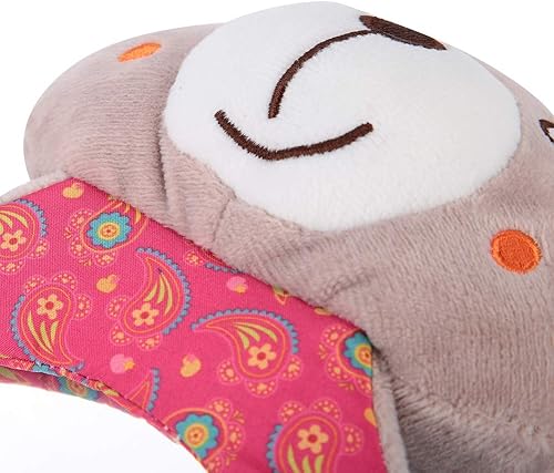 Miniatura 8 de Espejo de seguridad para bebés, espejo para asiento trasero de bebé, diseño de animales de dibujos animados lindo ángulo de altura ajustable fácil