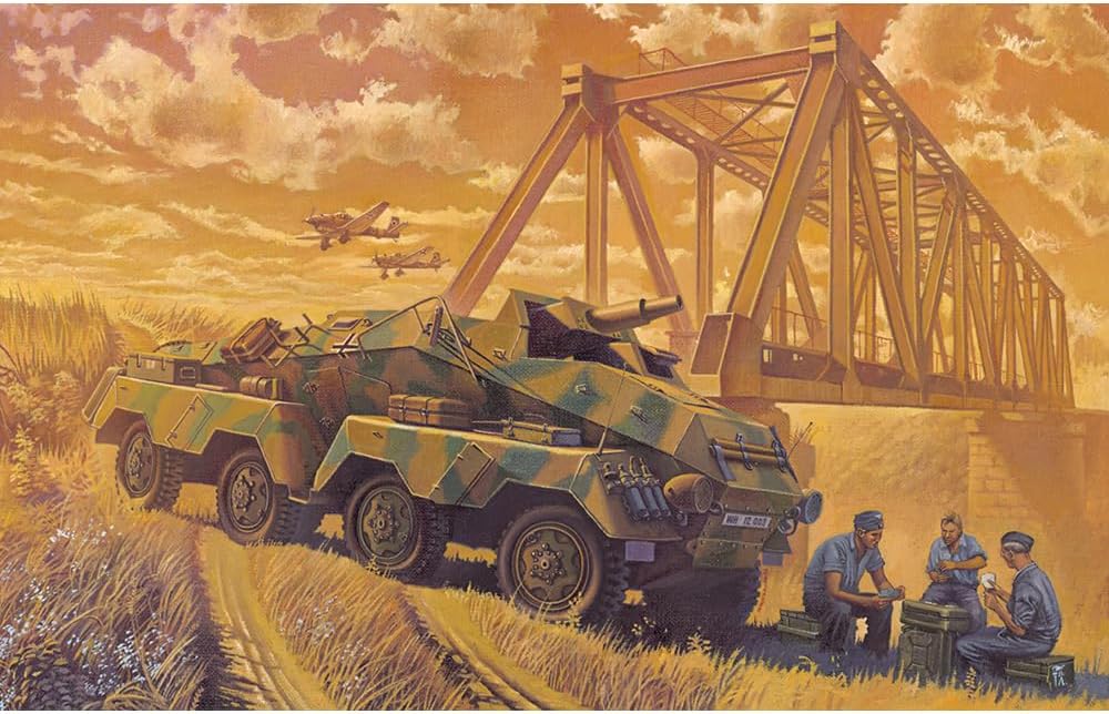 Roden SdKfz 233 'Stummel' Military Armored Car Model Kit