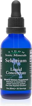 Eidon Ionic Minerals Liquid Selenium Concentrate - Selenium Drops for Men & Women, Sodium Selenate Supplement for Adults, Supports a Healthy Immune System and Tissue Health, Sugar Free - 2 oz