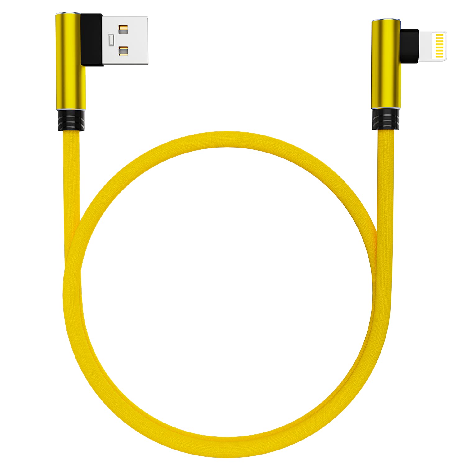 Ironten iPhone Lightning Charger, 20 Pack 6 Ft Yellow Apple MFi Certified Cable Nylon Braided Cable Fast Charging Cord Compatible with iPhone 14 13 12 11 Pro Max XR XS X 8 7 6 Plus SE iPad