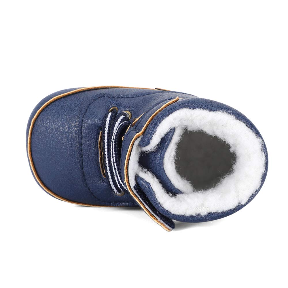 LACOFIA Bottes Hiver Bébé Garçon Chaussures Premier Pas Bébé Bottines de Neige Antidérapantes pour Bébé