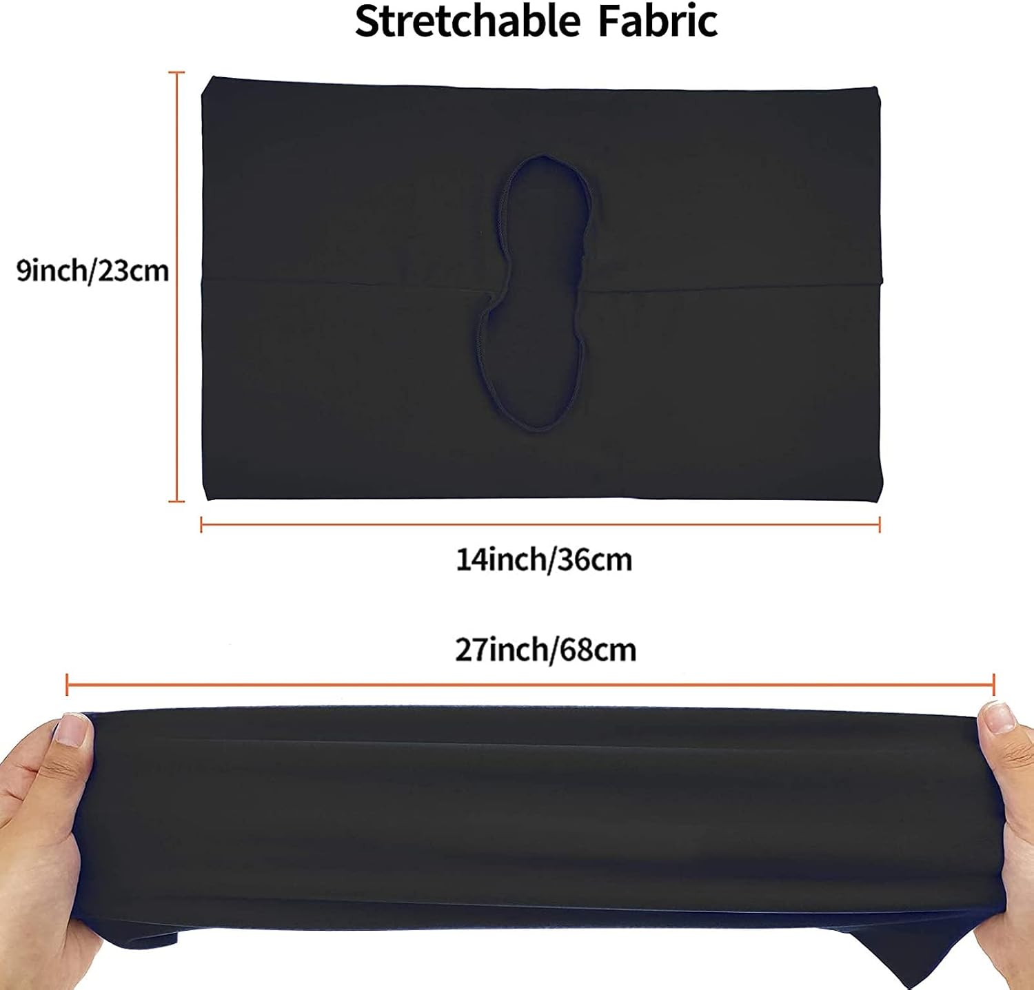 2 Pack Stretchable Book Sleeve Covers, for Paperbacks Hardcover Textbooks up to 9" x 12", Office Supplies with Free Sticker Labels (2 Pack, Grey) image 4