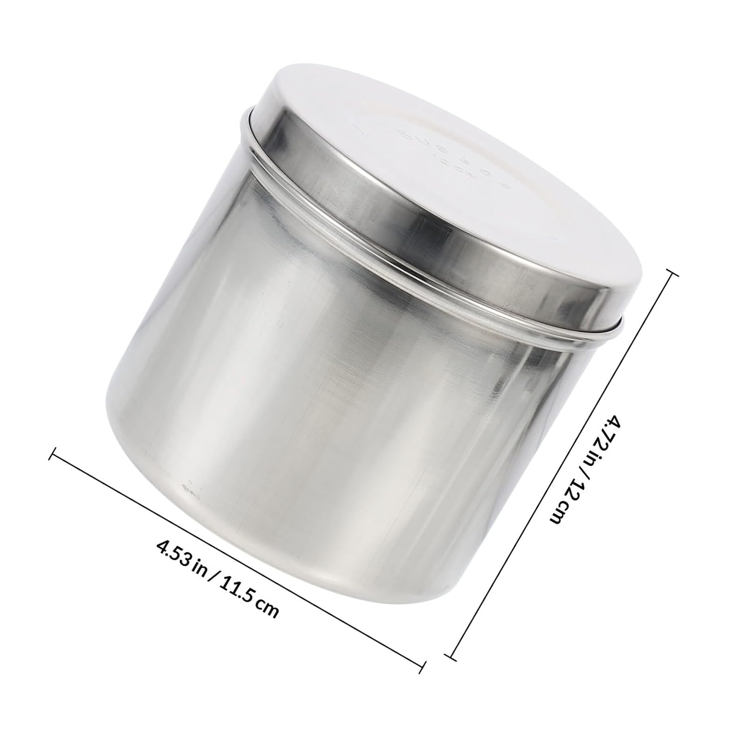 12cm 304 Stainless Steel Iodine-Resistant Ointment Jar with Lid, Storage Container, Sturdy Cotton Ball Holder for Professional Use