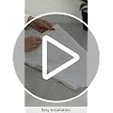 Image of DM DASII Window Mosquito Net with Self Adhesive Velcro Tape | Fiberglass Mesh Window Insect Screen | Washable Reusable Fly Bug Protection Mesh for Home | White, 4 * 4 ft |