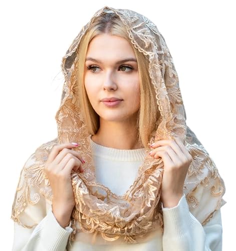 Maria Veils Catholic Mantilla Mass Infinity Veil Church Lace Veil
