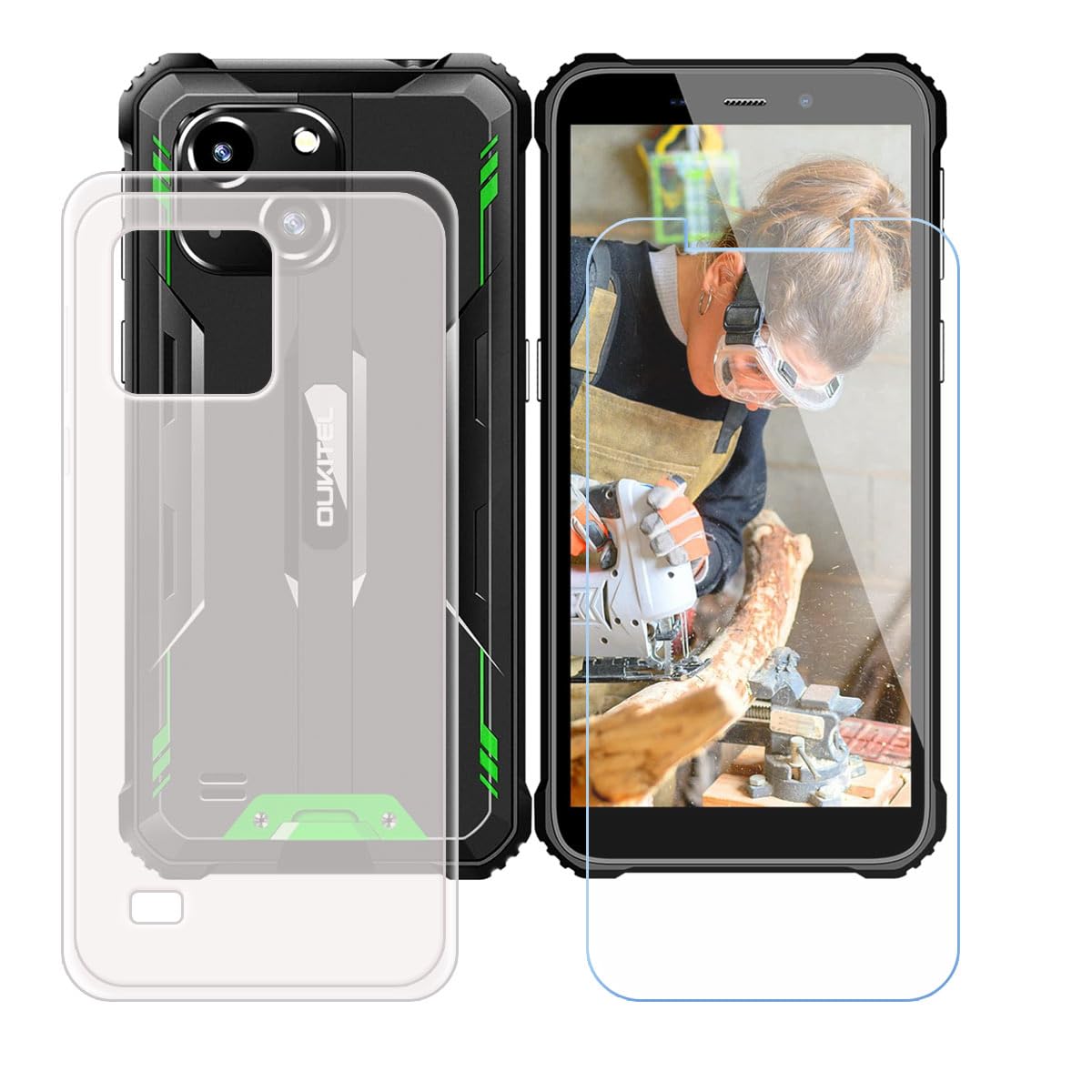 AQGGIIXY Custodia per Oukitel WP32 Pro Cover, Trasparente