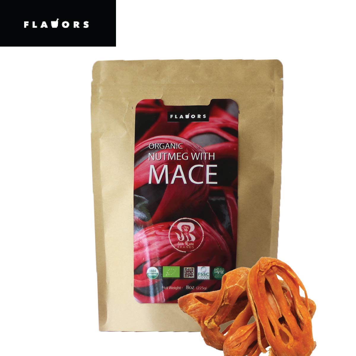 Nutmeg whole(with Mace) /100 Organic pure Nutmeg USDA