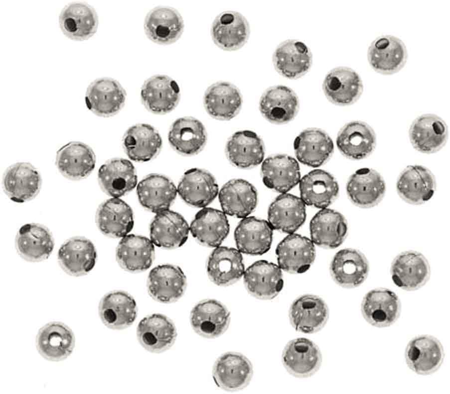 uGems 5mm Sterling Silver Bead with .060" Hole (36)