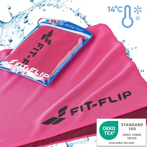 Fit-Flip Cooling towels, Airflip, cool touch microfibre ice towel as wet neck scarf - Image 2
