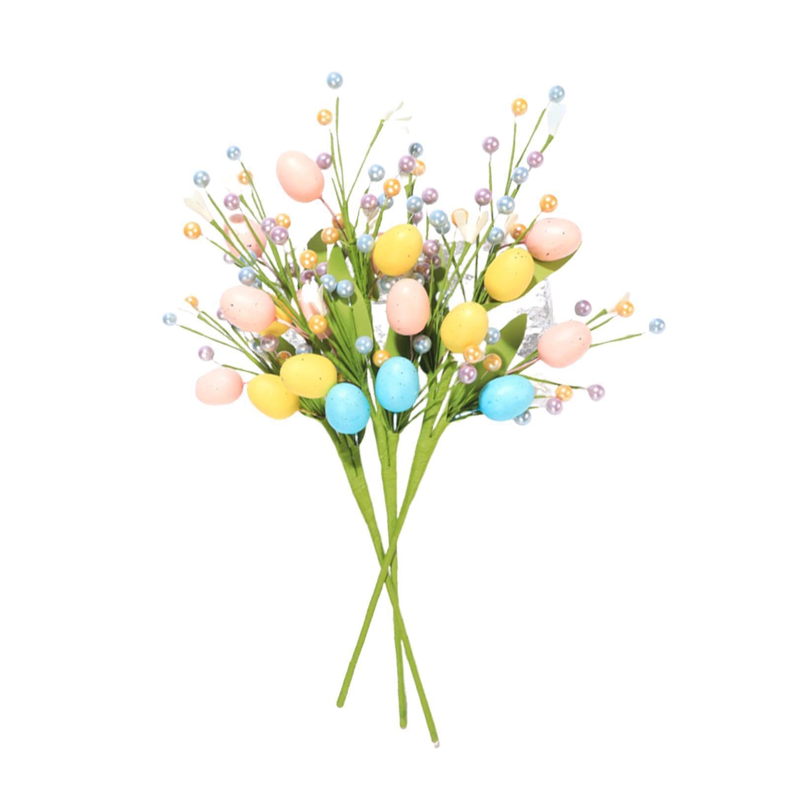 CYDZSRA Easter Cuttings Easter Tree Branch Flower Pick Lovely Decor Enhancing Atmosphere At Home Parties Weddings And Special Occasions Tree Branch Artificial