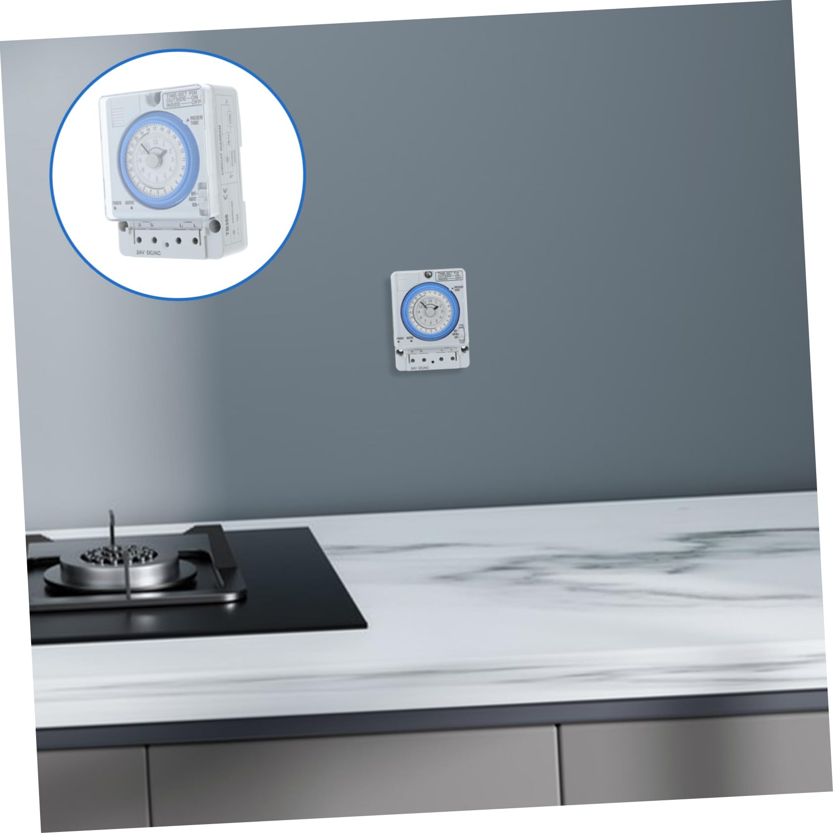 Minuteur Mécanique Cuisine PC Blanc, Interrupteur à Minuterie