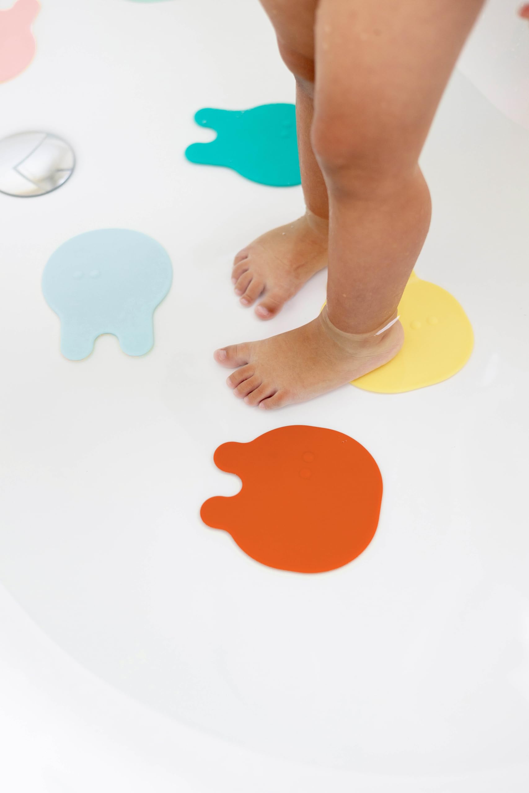 Quut Mix – Gripi Medusa - 16 Pieces - Non Slip Bath Mats, Kids Bath Mat - Flexible - Easy To Apply And Clean (16 Pieces, )