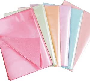 40 Feuilles De Papier De Soie Coloré, Couleurs Assorties, Emballage En