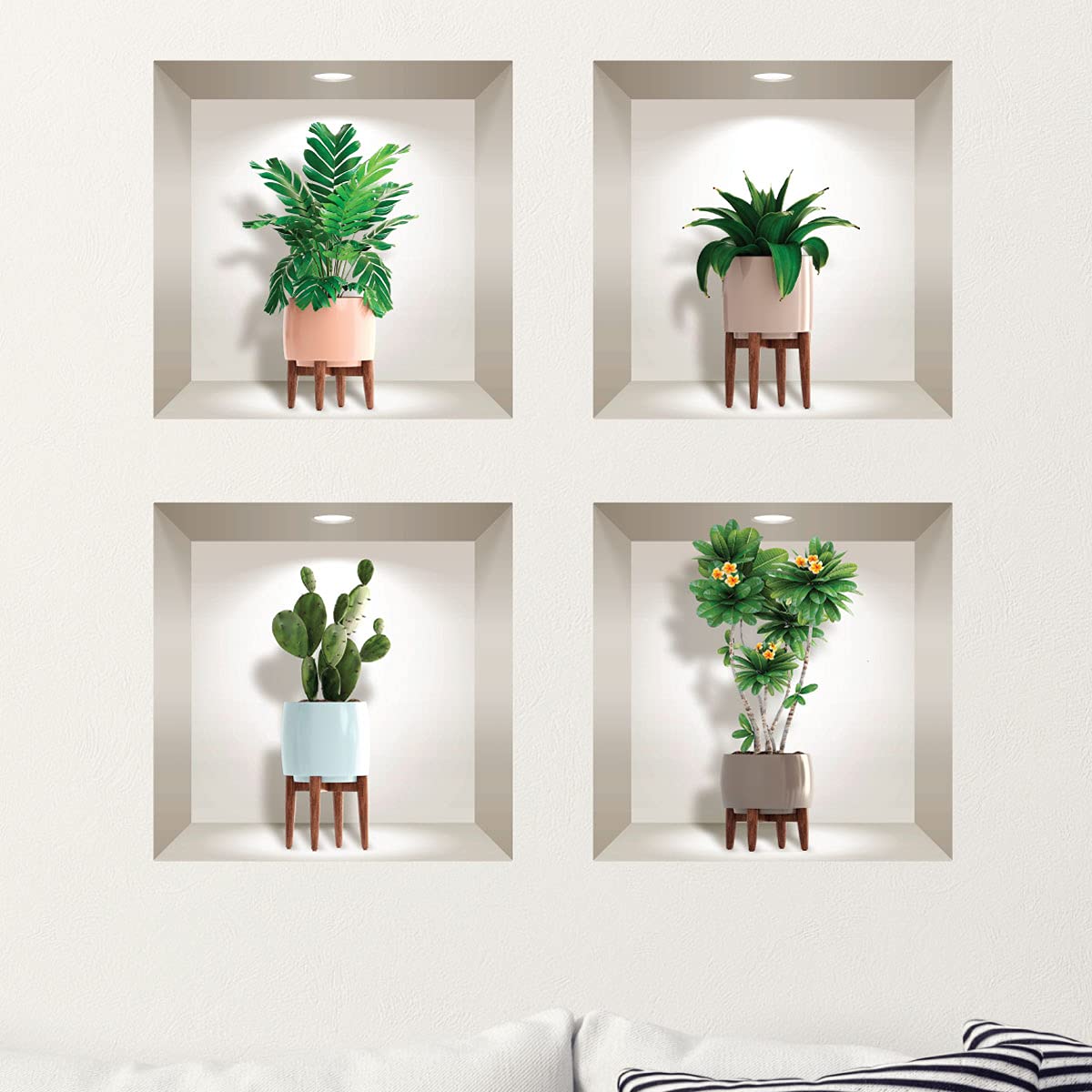 Stickers muraux 3D pour transformer un mur blanc sans peinture ni grands travaux