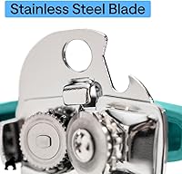 Vista 6 de GORILLA GRIP - Abridor de latas manual de acero inoxidable resistente con borde liso y abridor de botellas, mango suave y cómodo, perilla de mano