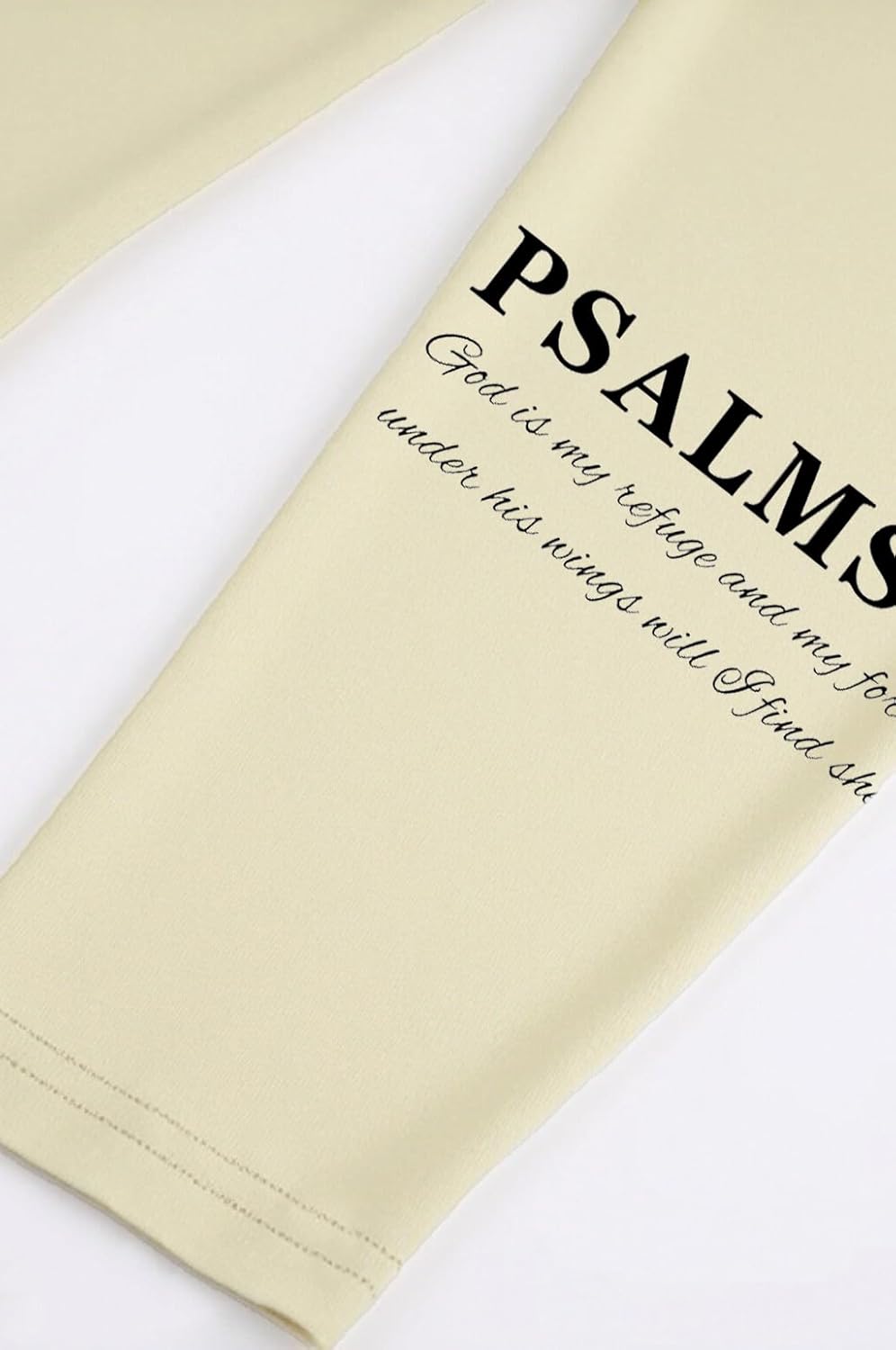 Christian Shirts for Women Psalms 91 Print Jesus Faith Religious T-Shirt Cross Bible Verse Long Sleeve Tee Tops - Image 4