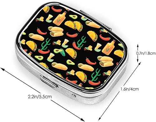 Miniatura 3 de Pastillero portátil mexicano-sin costuras organizador de píldoras diario