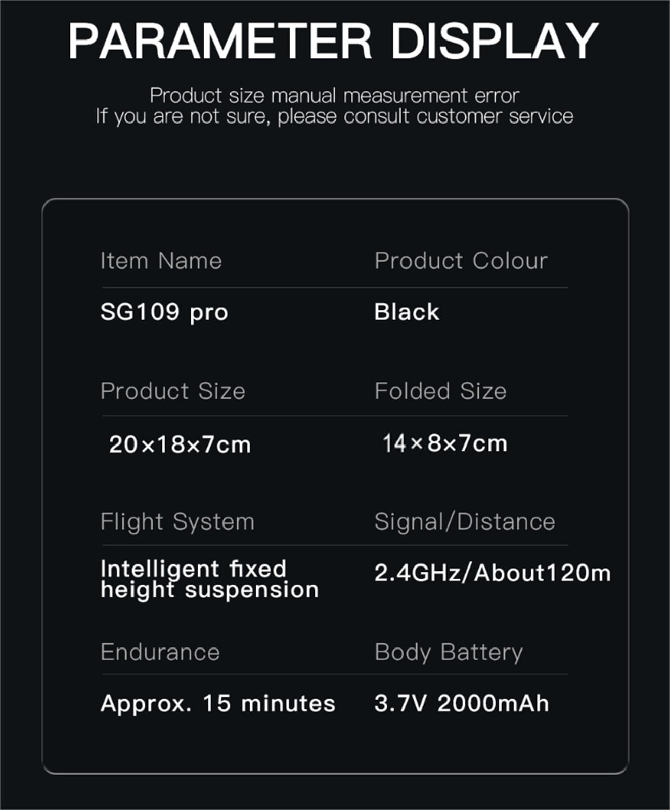 SG109 PRO Max Drone 4k GPS 8K HD Podwójny aparat Profesjonalna fotografia lotnicza UAV Bezszczotkowy silnik Quadcopter Zabawki Samoloty UAV,Sg109pro black