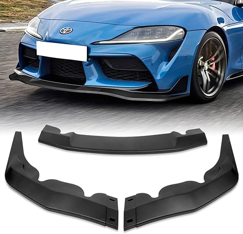Q1-TECH, borde de parachoques delantero compatible con Toyota Supra A90 2019 - 2021, alerón de labio de parachoques delantero, kit de barbilla de