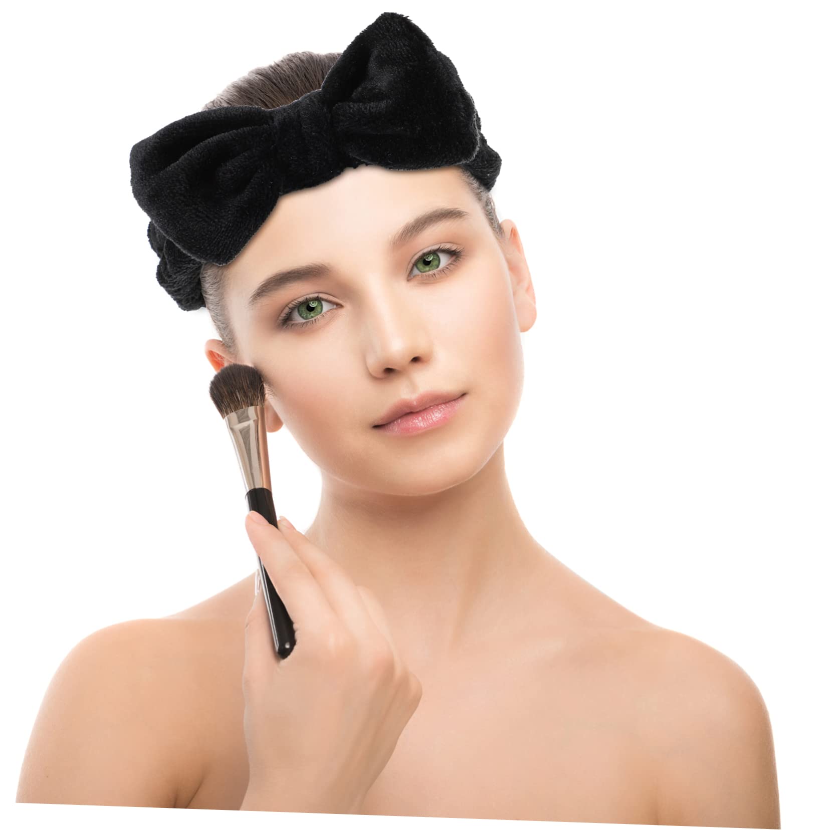 FRCOLOR 3 Set Di Fasce Per Il Trucco Soffici Con Fiocco Per Elastici Da Donna Fascia Per Il Lavaggio Del Viso Fascia Con Fiocco Fascia Elastica Per Uso Spa 3 Pezzi*3
