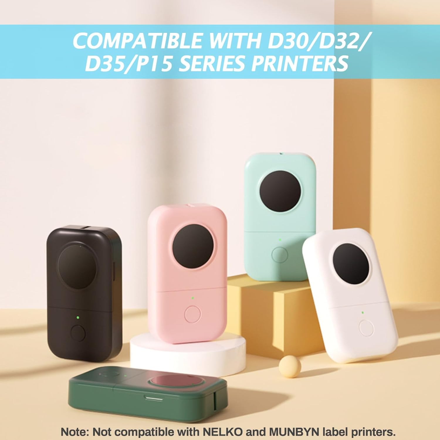 960 Pcs MIARALA Nebula/Galaxy Series D30 Label Tape 12mm×40mm(0.47"x1.57"), D30 Label Maker Tape Self-Adhesive Label Tape for D30 Printer, 6 Rolls - Image 3