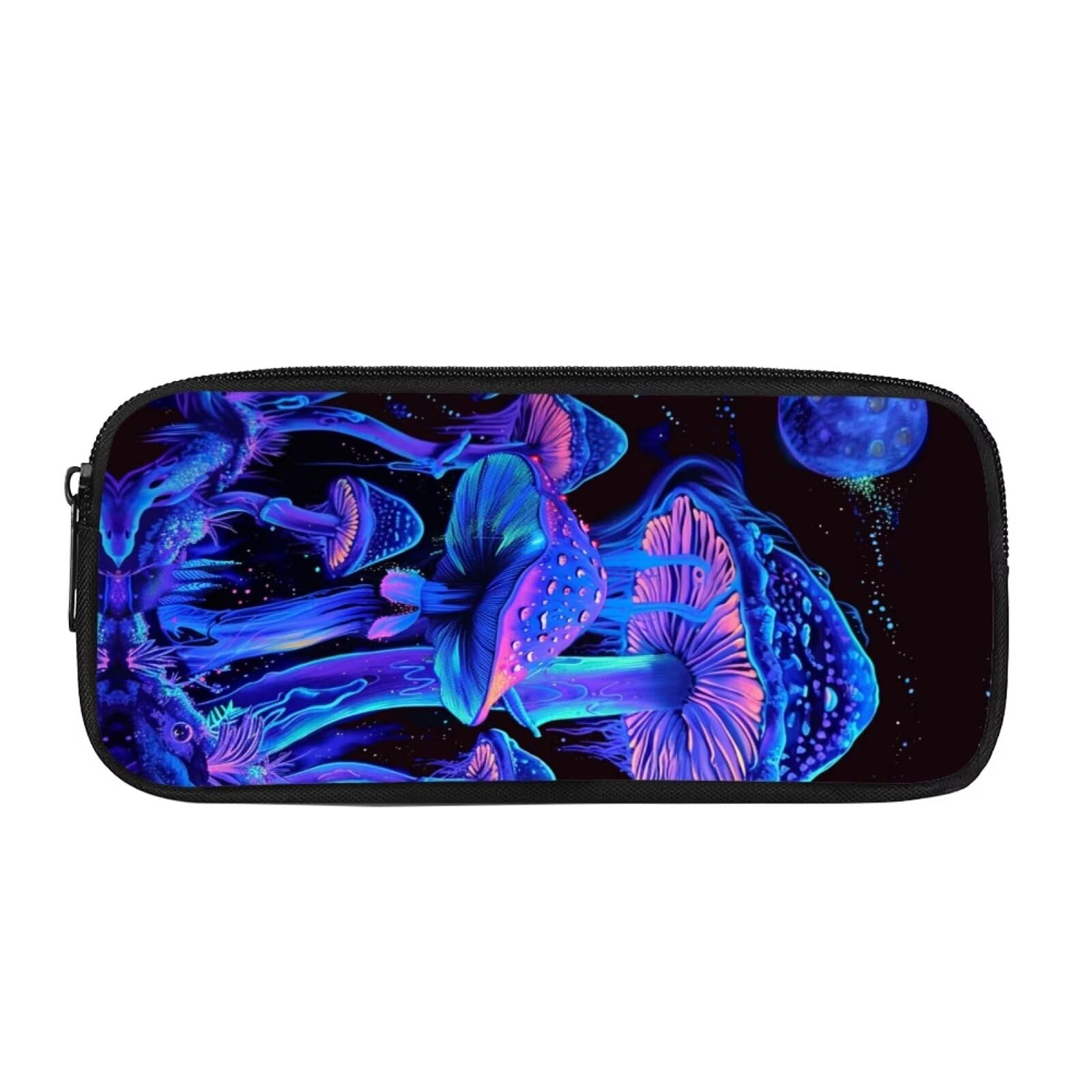 Showudesigns Mushroom Pencil Case for Girls Women Pencil Pen Pouch High Storage Pen Cases Secondary School College Office Organizer for Student Teens Girls Adults Purple