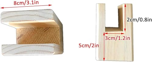 Miniatura 2 de Patas de muebles con ranura de madera de pino macizo, patas de escritorio elevadas, para patas de sofá, silla, tocador, mesa de café, patas de cama,