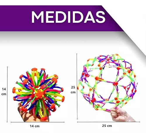 Brinquedo Bola Maluca Expansível Retrátil Esfera