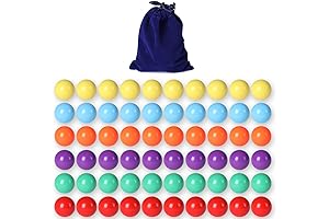 Premium 60-Piece Purple Glass Marbles for Games and Crafts