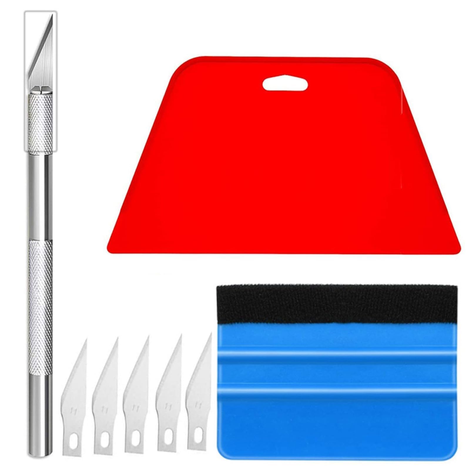 8 Piece Vinyl Wrap Tools,Wallpaper Kit,Wallpaper Smoother,Wallpapers Smoother Tool,Including Smoothers,Trimming Tool,for Vinyl Wrap,Install Wallpapers, Car Wrapping and Contact Paper