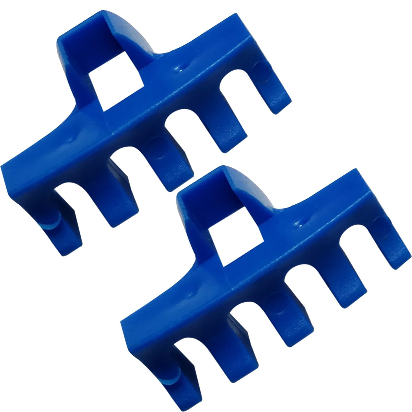 Brrnoo 2pcs Badminton Racket Load Spreader, Racquets Pressure Reducer, Badminton Racket Protector, for Most Badminton Stringing Machines, Blue