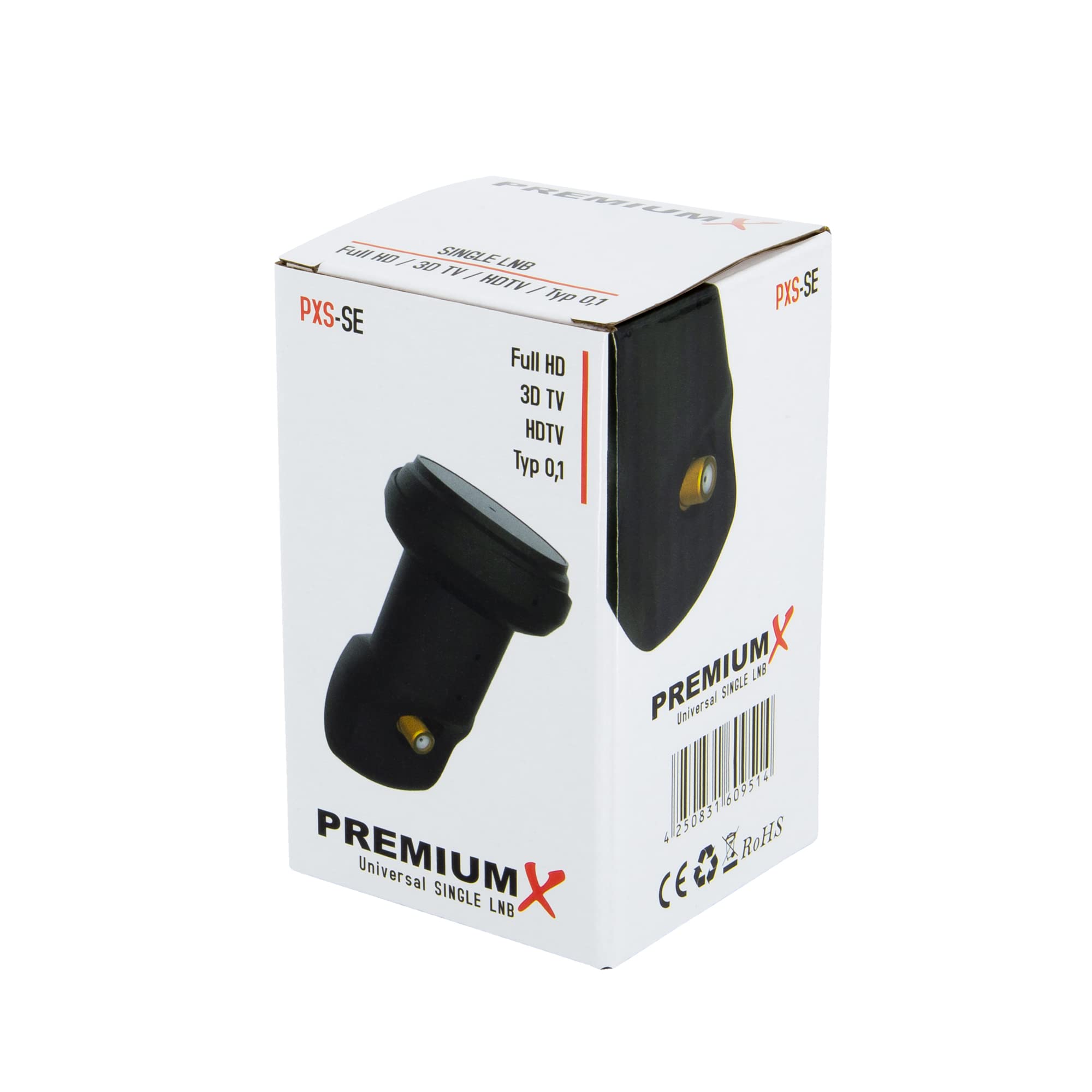 Se Black Edition PREMIUMX Single LNB PXS Satellite DVB-S2 HDTV