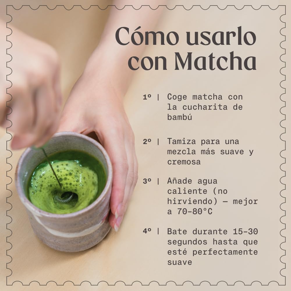 NaturaleBio Espumador eléctrico para matcha, latte, capuchino y chocolate caliente