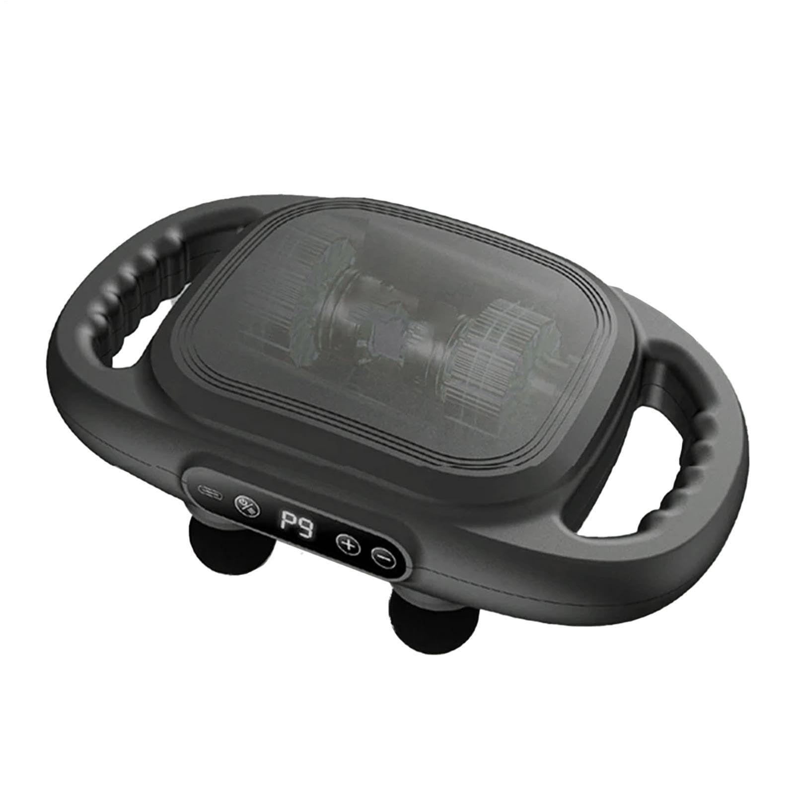 Masajeador de mano con empuñadura,Masajeador de mano portátil Pantalla LED