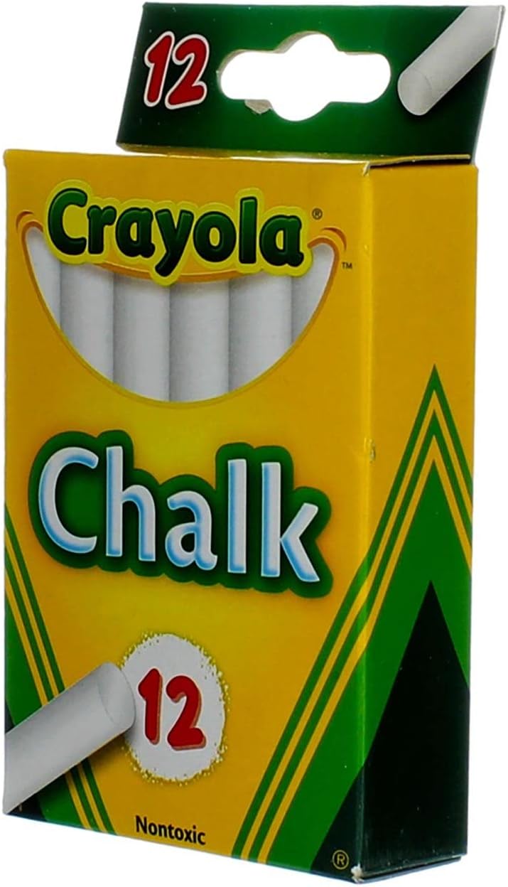 Crayola White Chalk 12 Ea (Pack of 6) : Arts, Crafts & Sewing