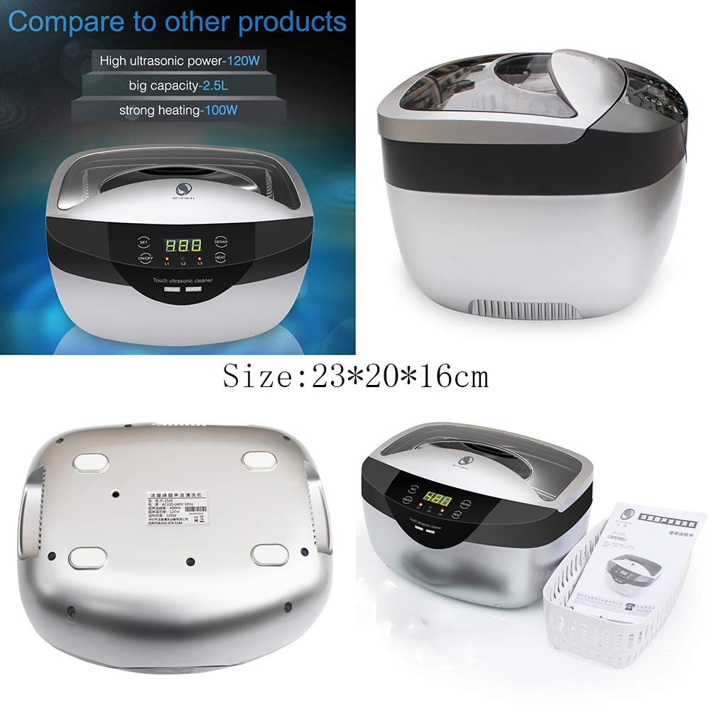 Amazon.co.jp: 超音波洗浄機、2.5L超音波洗浄機滅菌器、加熱大