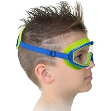 Kids Swim Goggles Age 3-8, Toddler Goggles No Hair Pull,Child Swimming Mask Fabric Strap