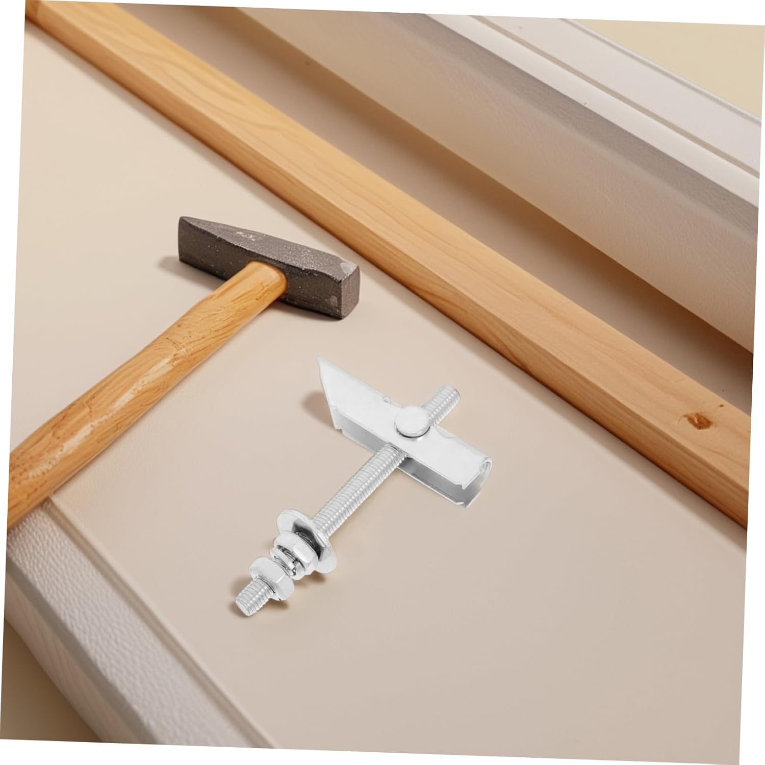 12pcs Heavy Duty Toggle Anchors with Washers for Hollow Walls Clamping Drywall Fastening for Shelves Frames and Hanging Items