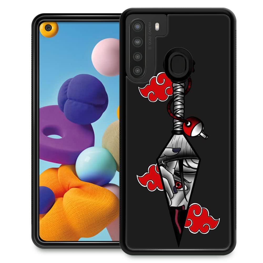 CARLOCA Case Compatible with Samsung Galaxy A21 Case,Anime 1663 Pattern  Design Shockproof Plexiglass Scratch Resistant Hard Case for Samsung Galaxy 