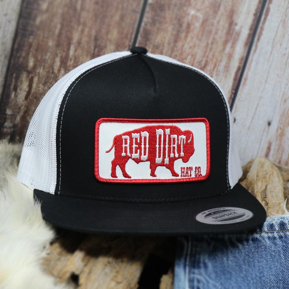 Red Dirt Hat Company Buffalo Patch Adjustable Snapback Hat