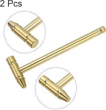 HARFINGTON 2pcs Mini Multifunction Copper Hammer 160x52mm Small Brass Nail Pulling Hammers