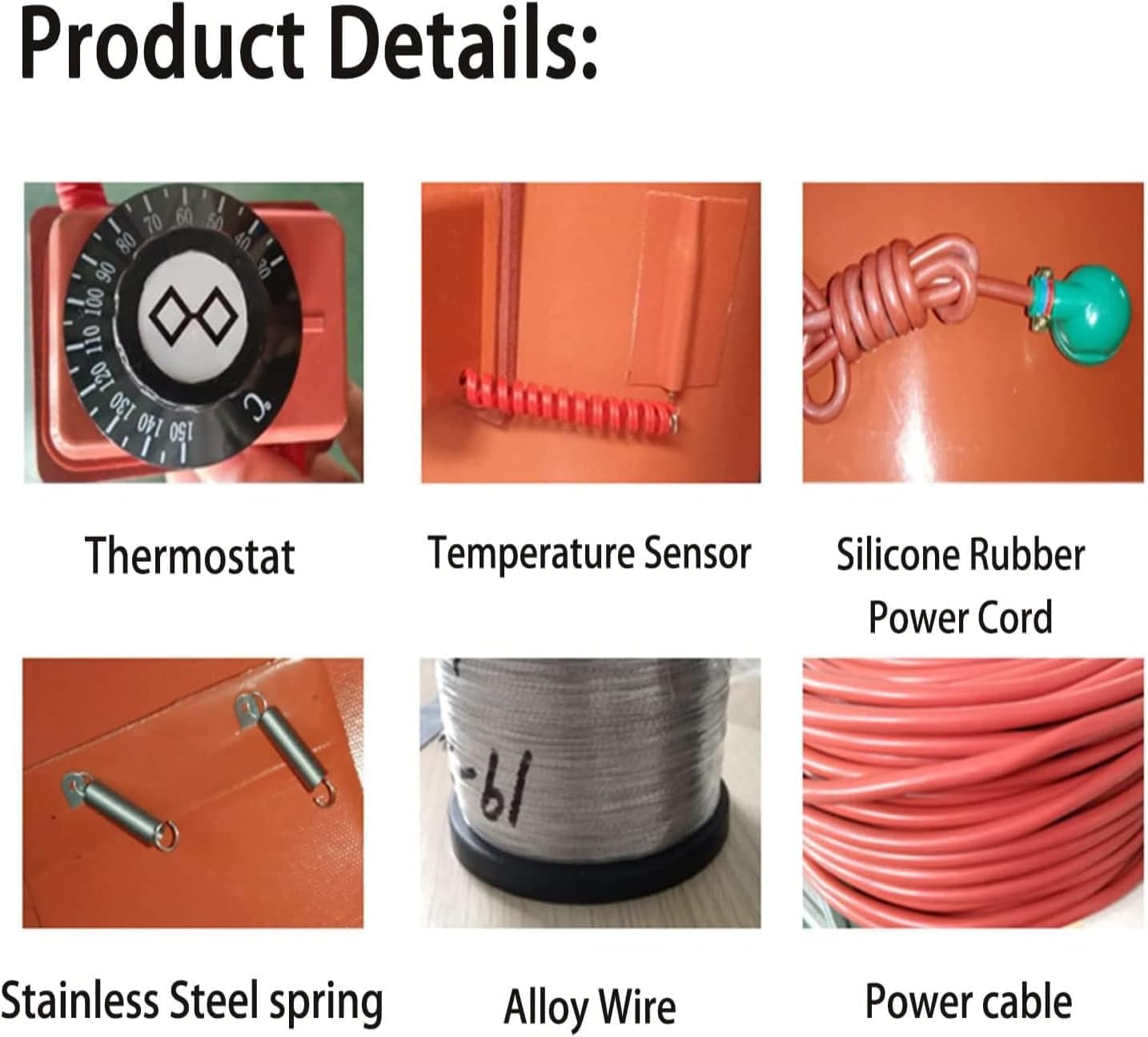 Silicone Heater Pad for Brew, Adjustable Power Output Heat Belt, 110V Multi-Purpose Heating Belt for Wine and Beer Brewing, Flexible Pipe Conditioner