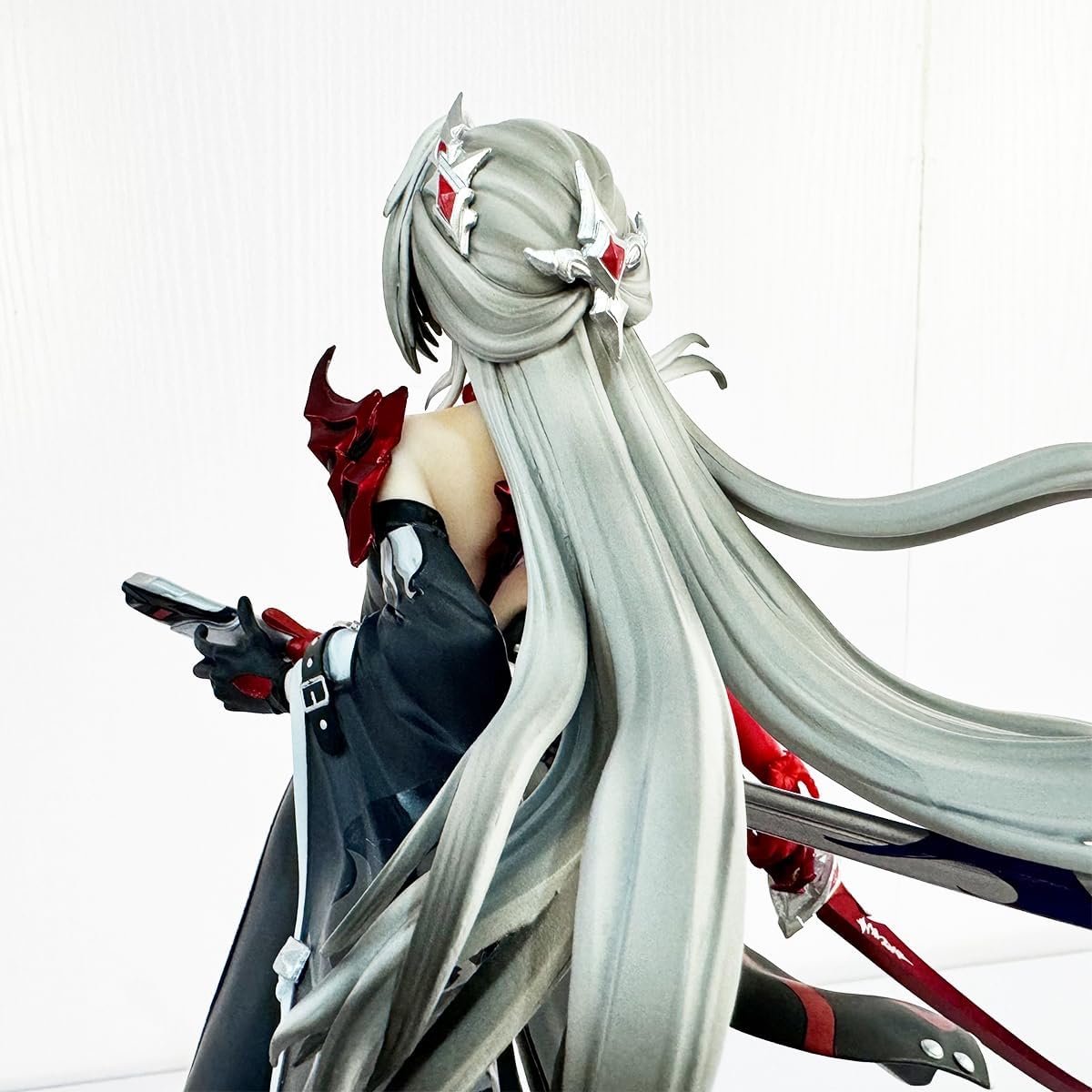 H-I Star Rail Acheron Figure Silver Hair Game Anime 1/6 PVC Figurines Action Play Model 11.8IN Slashed Dream Cries in Red