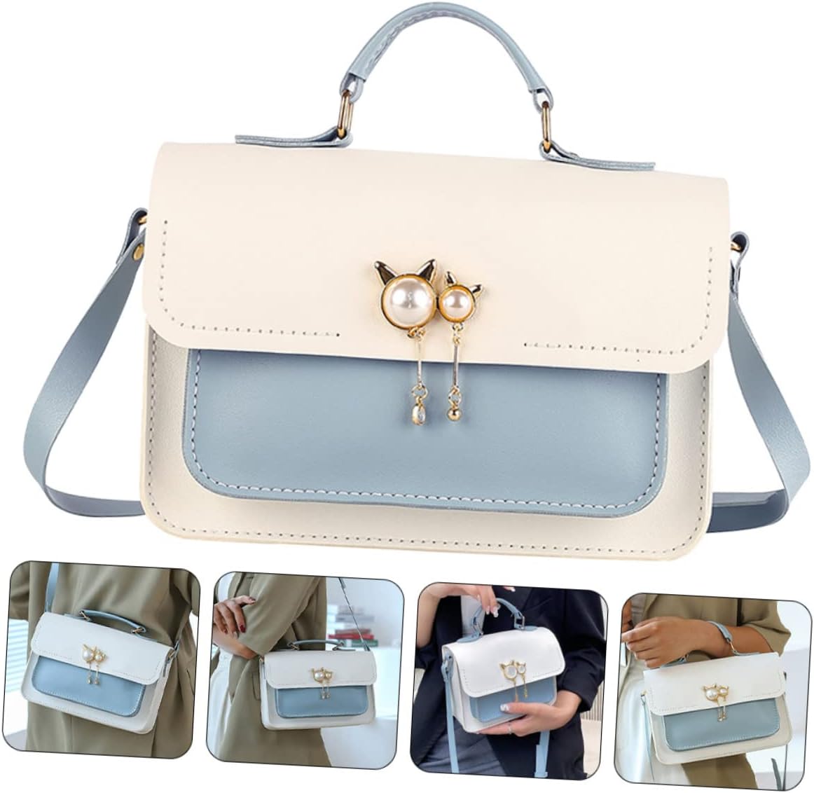 LRXIYODE Leather Bag Craft Making Set Handbag Making Supplies Knitting Crochet Bag Kit for DIY Women