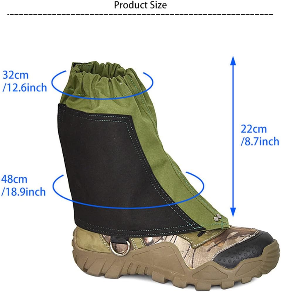 Ankle Gaiters, Durable Lightweight Shoe Covers for Hiking Climbing Walking Running
