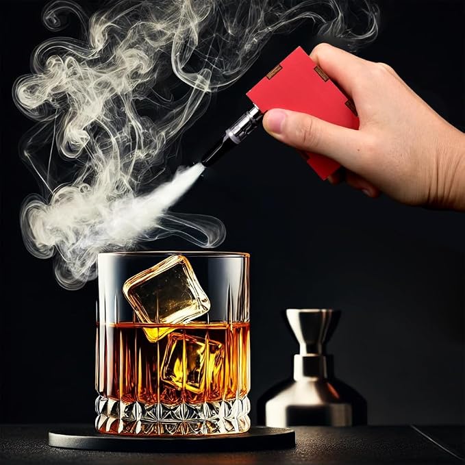 Mini máquina de humo portátil con control remoto rojo miniatura 6